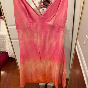 Zara Pink and Orange Dress